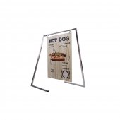 Reclama hot dog ,material inox ,dimensiuni 70cm/50cm